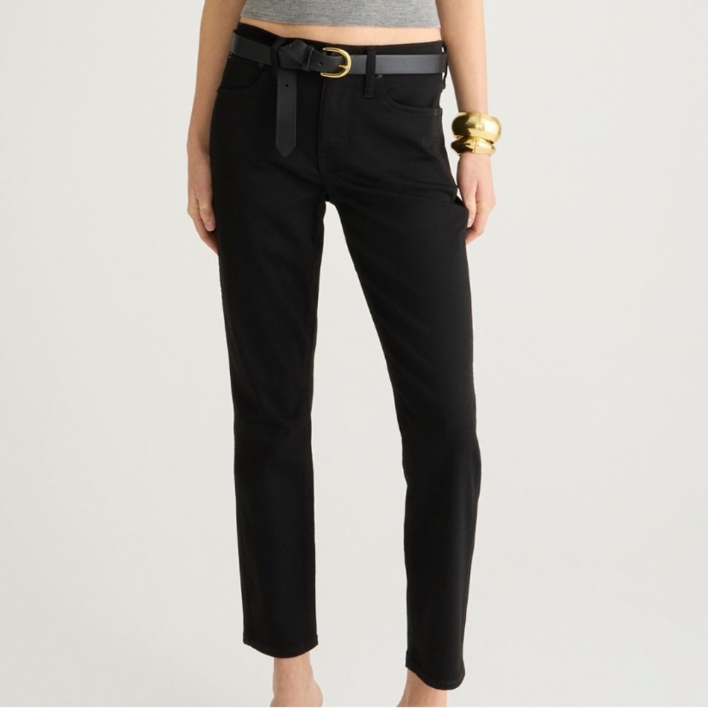 J.Crew 9" mid-rise vintage slim-straight jean in Stay Black wash Size 27